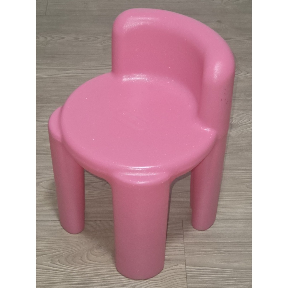 Little Tikes Toddler Child Size‎ Pink Sparkles Glitter Chunky Chair Plastic